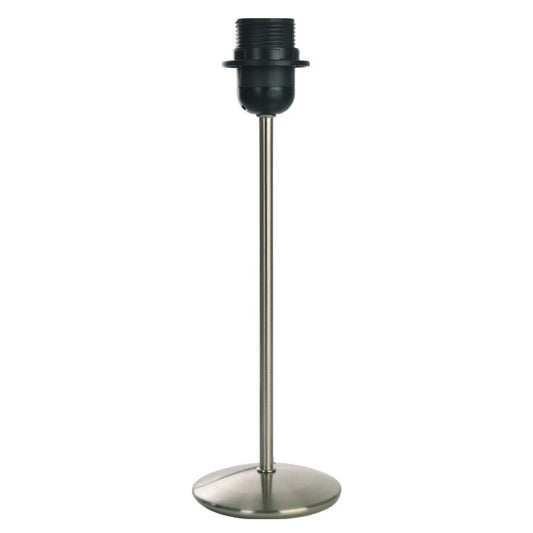 Moderne lampenvoet van geborsteld ijzer met een hoogte van 29 cm. Perfect voor het creëren van een eigentijdse uitstraling.