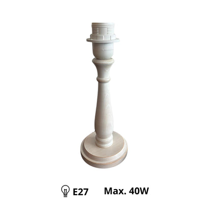 Deze crèmekleurige lampenvoet uit de Lampenfüẞe serie voegt een stijlvolle touch toe aan jouw interieur.