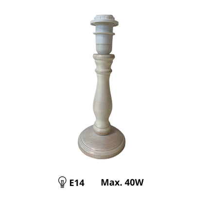 Deze crèmekleurige lampenvoet voegt een moderne touch toe aan je interieur. Perfect voor elke sfeervolle ruimte.