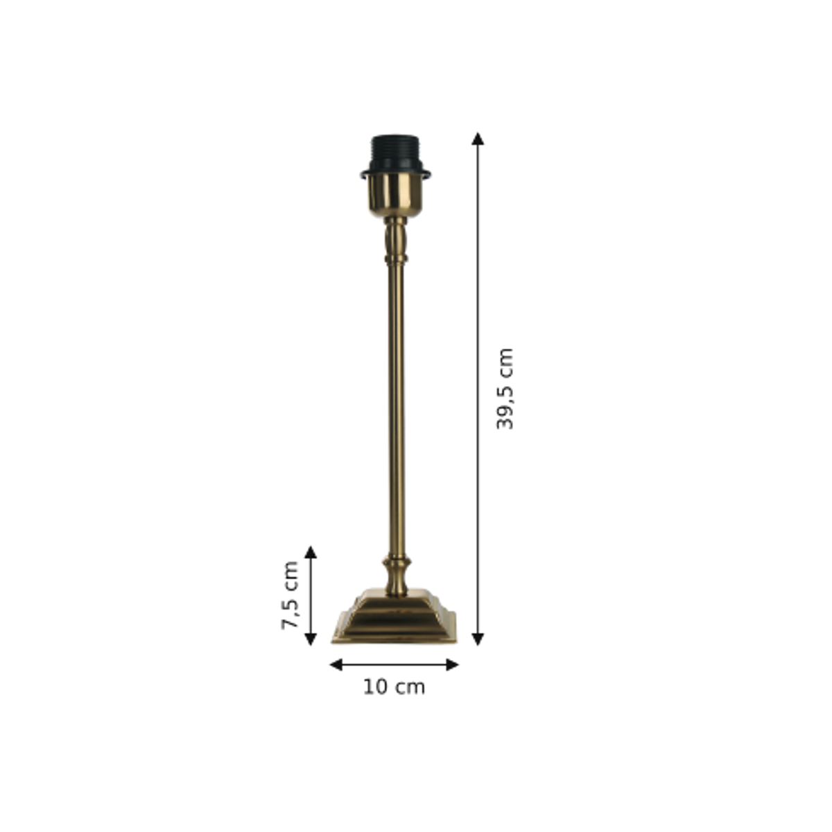 Een elegante lampenvoet in messing, perfect voor een tijdloze inrichting.
