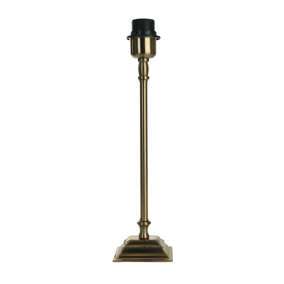 Deze messing lampenvoet van 39 cm geeft elke lamp een luxe uitstraling.