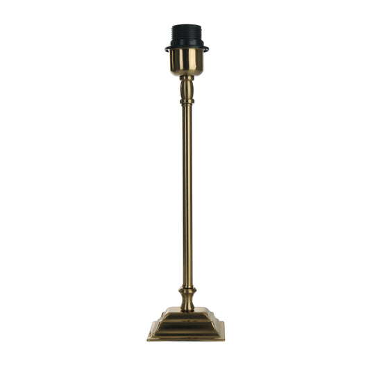 Deze messing lampenvoet van 39 cm geeft elke lamp een luxe uitstraling.