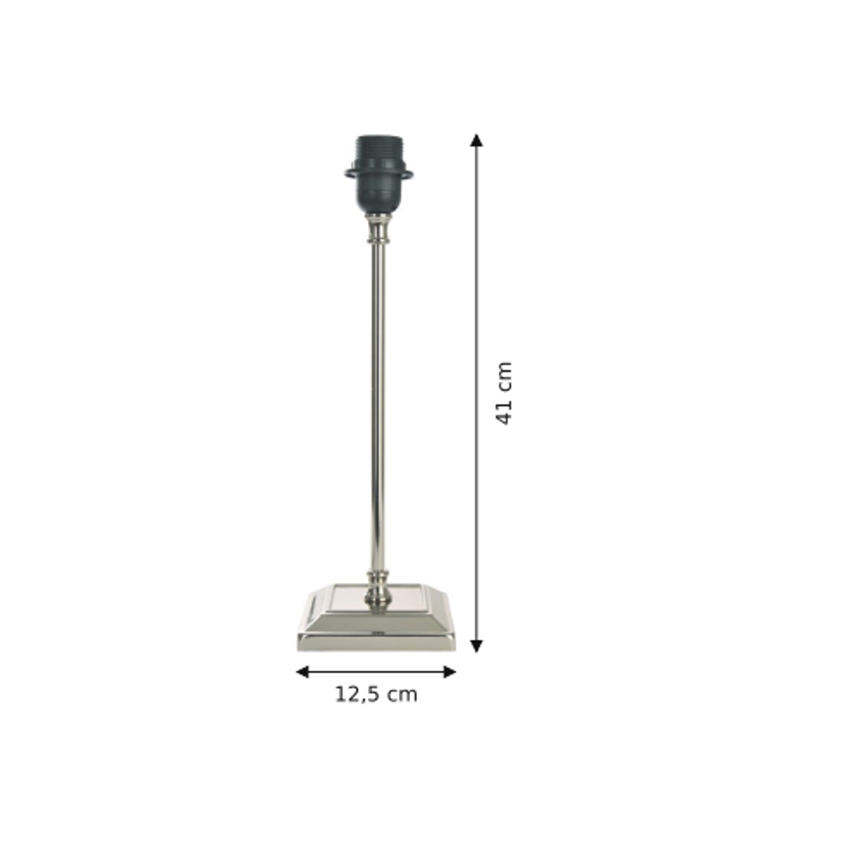 Deze elegante zilveren lampenvoet voegt een moderne touch toe aan je interieur. Perfect voor een stijlvolle lamp.