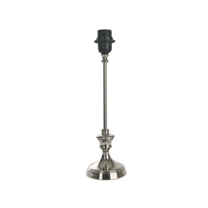 Moderne lampenvoet in nikkelafwerking van 37 cm hoog. Perfect voor een eigentijdse uitstraling in jouw interieur.