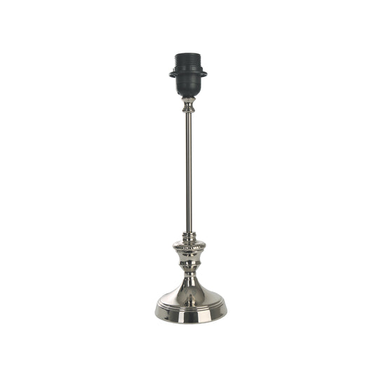 Moderne lampenvoet in nikkelafwerking van 37 cm hoog. Perfect voor een eigentijdse uitstraling in jouw interieur.