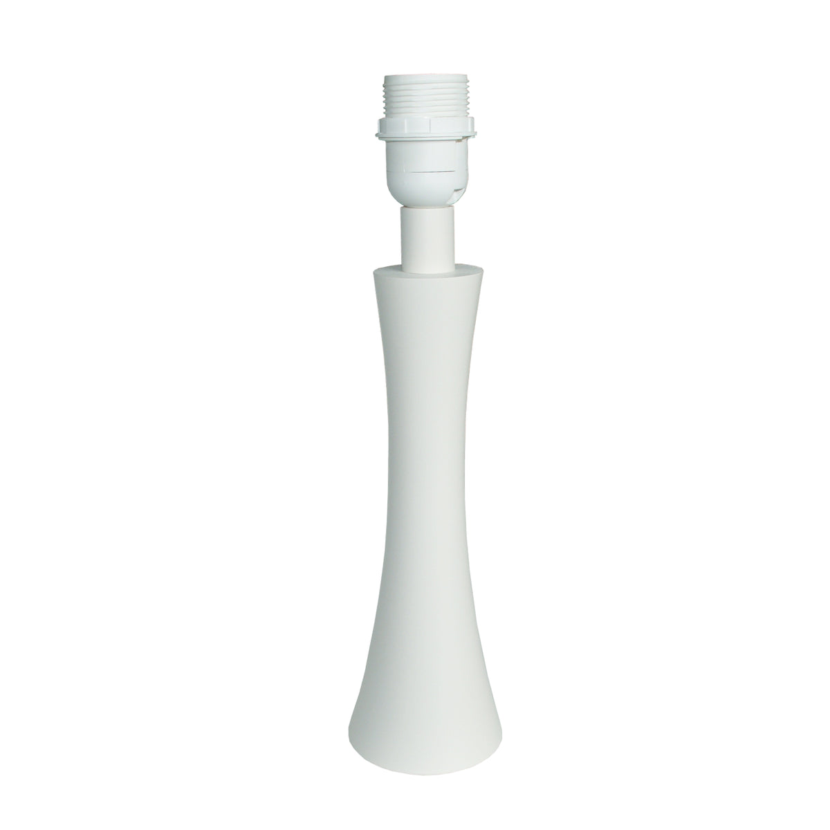 Strakke lampenvoet in wit van 31 cm hoog. Perfect voor een moderne uitstraling in jouw interieur.
