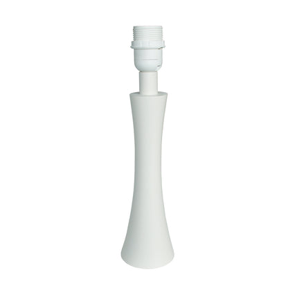 Strakke lampenvoet in wit van 31 cm hoog. Perfect voor een moderne uitstraling in jouw interieur.