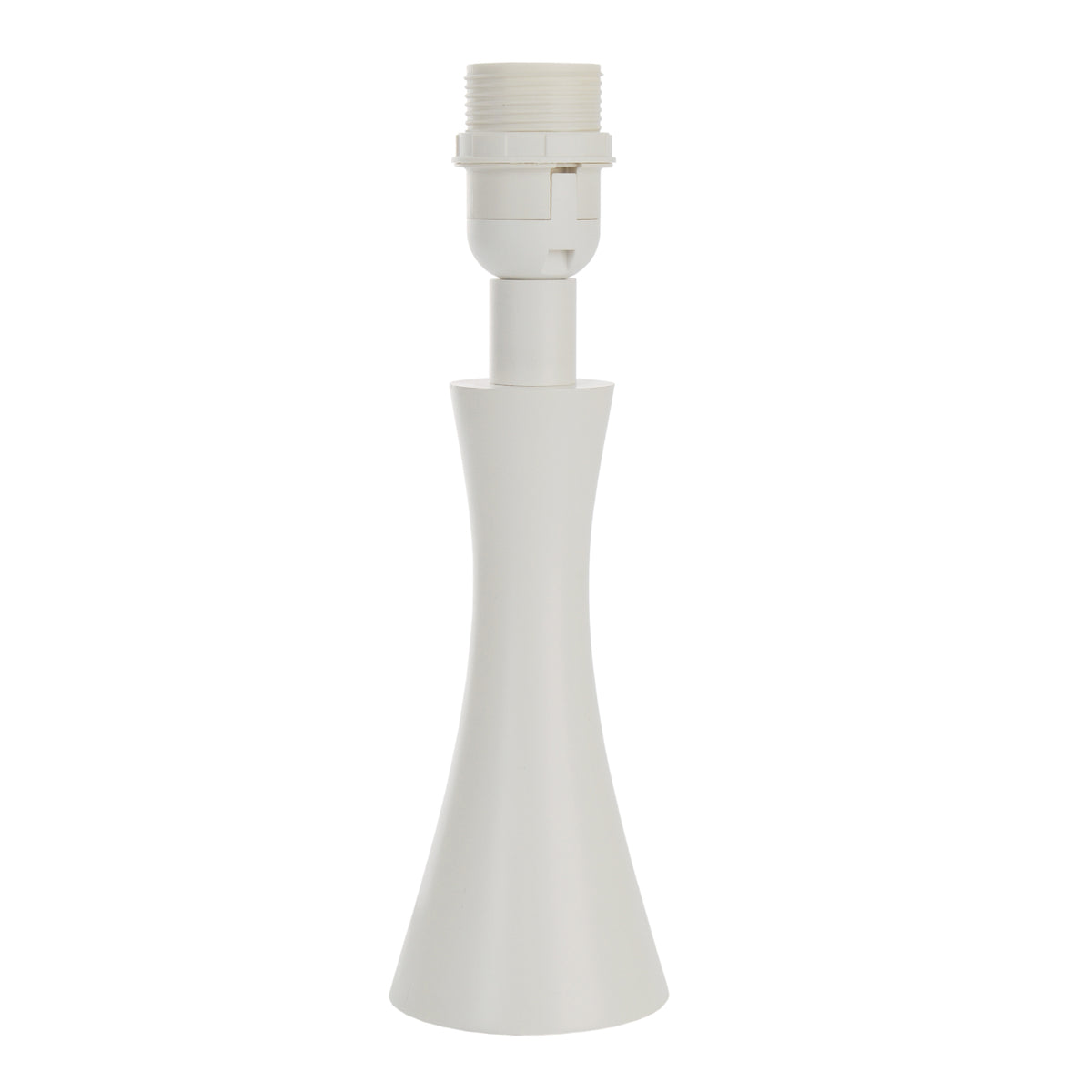 Minimalistische witte lampenvoet van 25 cm in Scandinavische stijl. Perfect voor een frisse, eigentijdse ambiance in huis.