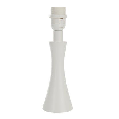 Minimalistische witte lampenvoet van 25 cm in Scandinavische stijl. Perfect voor een frisse, eigentijdse ambiance in huis.