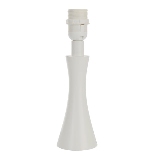 Minimalistische witte lampenvoet van 25 cm in Scandinavische stijl. Perfect voor een frisse, eigentijdse ambiance in huis.
