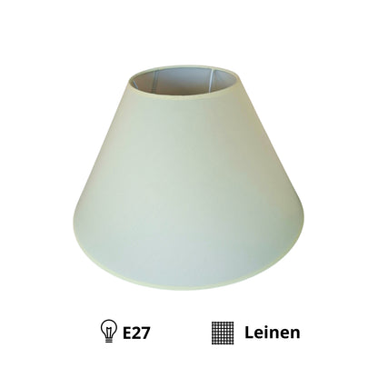Elegante crèmekleurige lampenkap van chintz met een tijdloze uitstraling. Perfect voor een sfeervolle en warme ambiance.