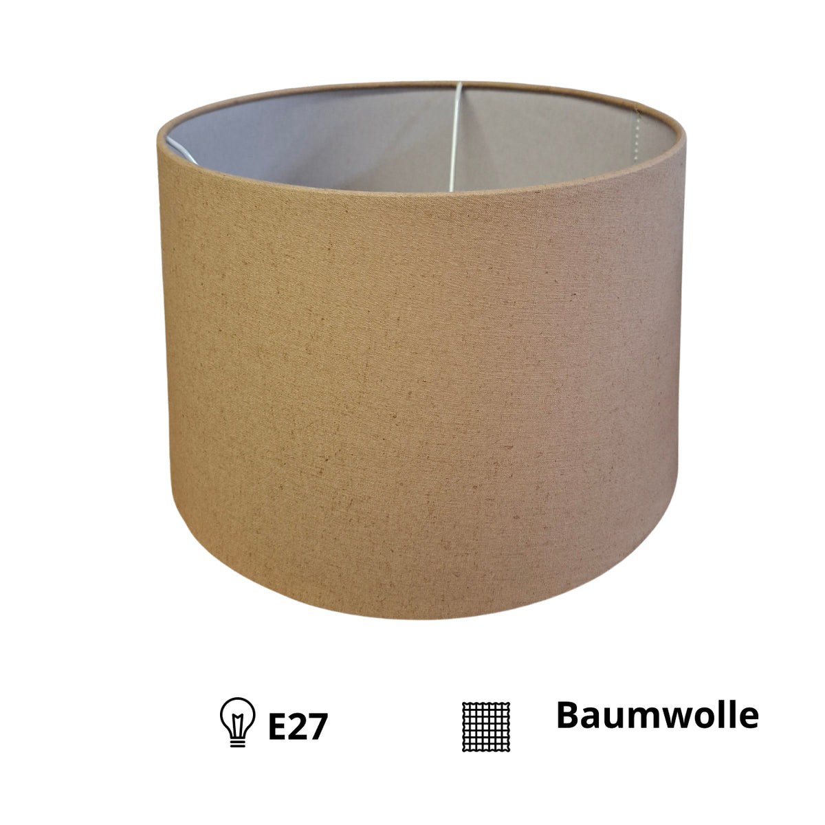 Deze elegante lampenkap in bruin katoen voegt warmte en sfeer toe aan je interieur. Perfect voor een gezellige ambiance.