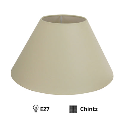 Deze crèmekleurige lampenkap voegt een warme touch toe aan je interieur. Perfect voor sfeervolle verlichting in elke kamer.