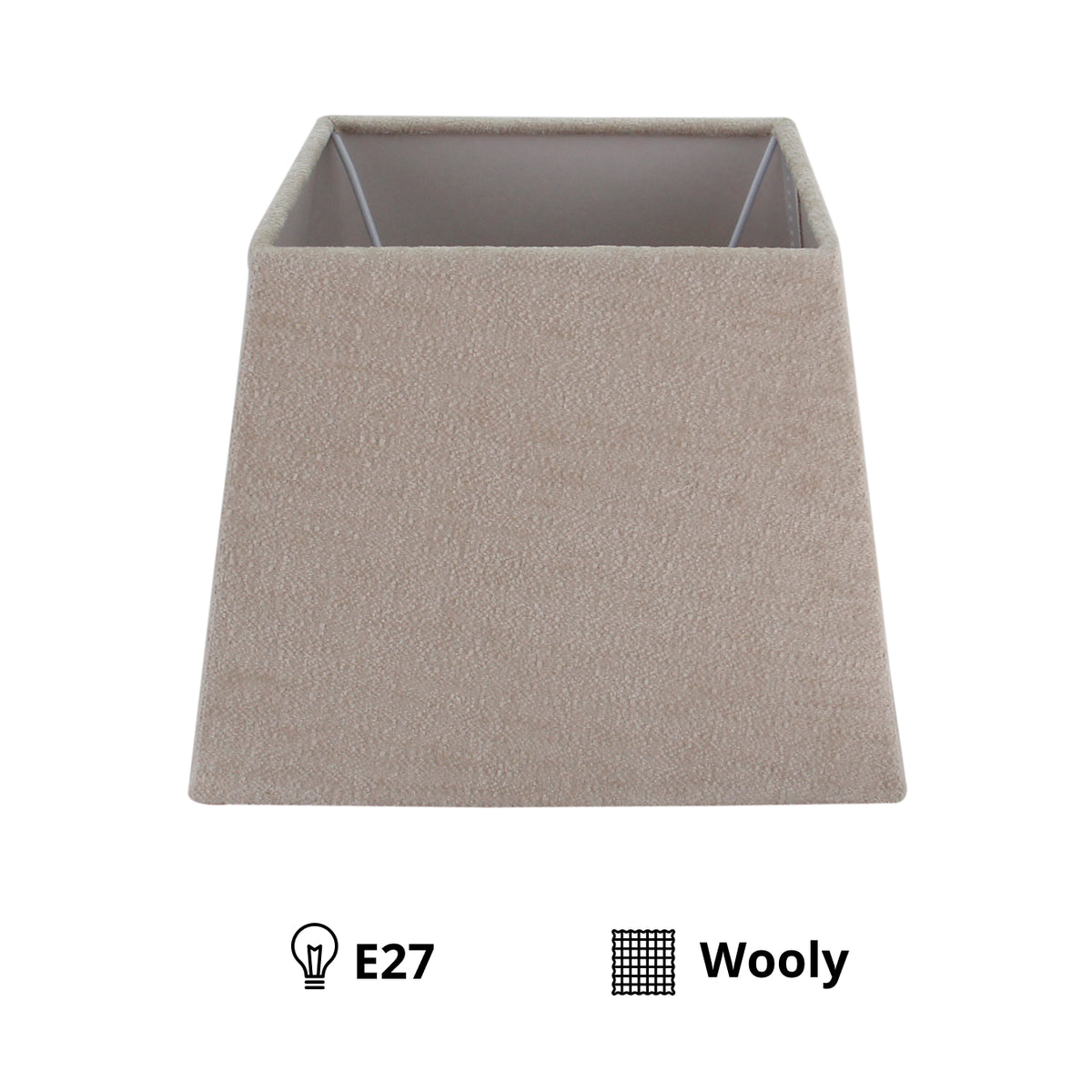 Strakke crèmekleurige lampenkap van de serie Lampenschirme. Perfect voor een warme en sfeervolle uitstraling in uw interieur.