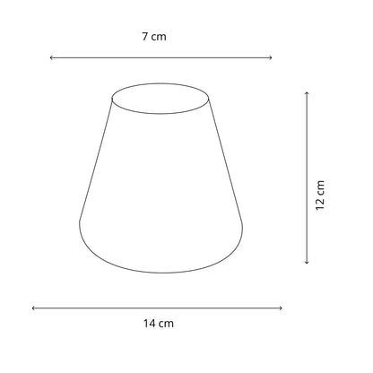 Deze minimalistische lampenkap in crème geeft een tijdloze uitstraling aan je interieur. Perfect voor sfeervolle verlichting.