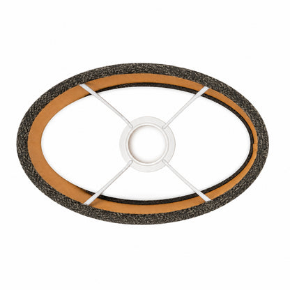Moderne lampenkap in antraciet met elegante gouden details. Deze velvet kap voegt luxe en warmte toe aan elke ruimte.