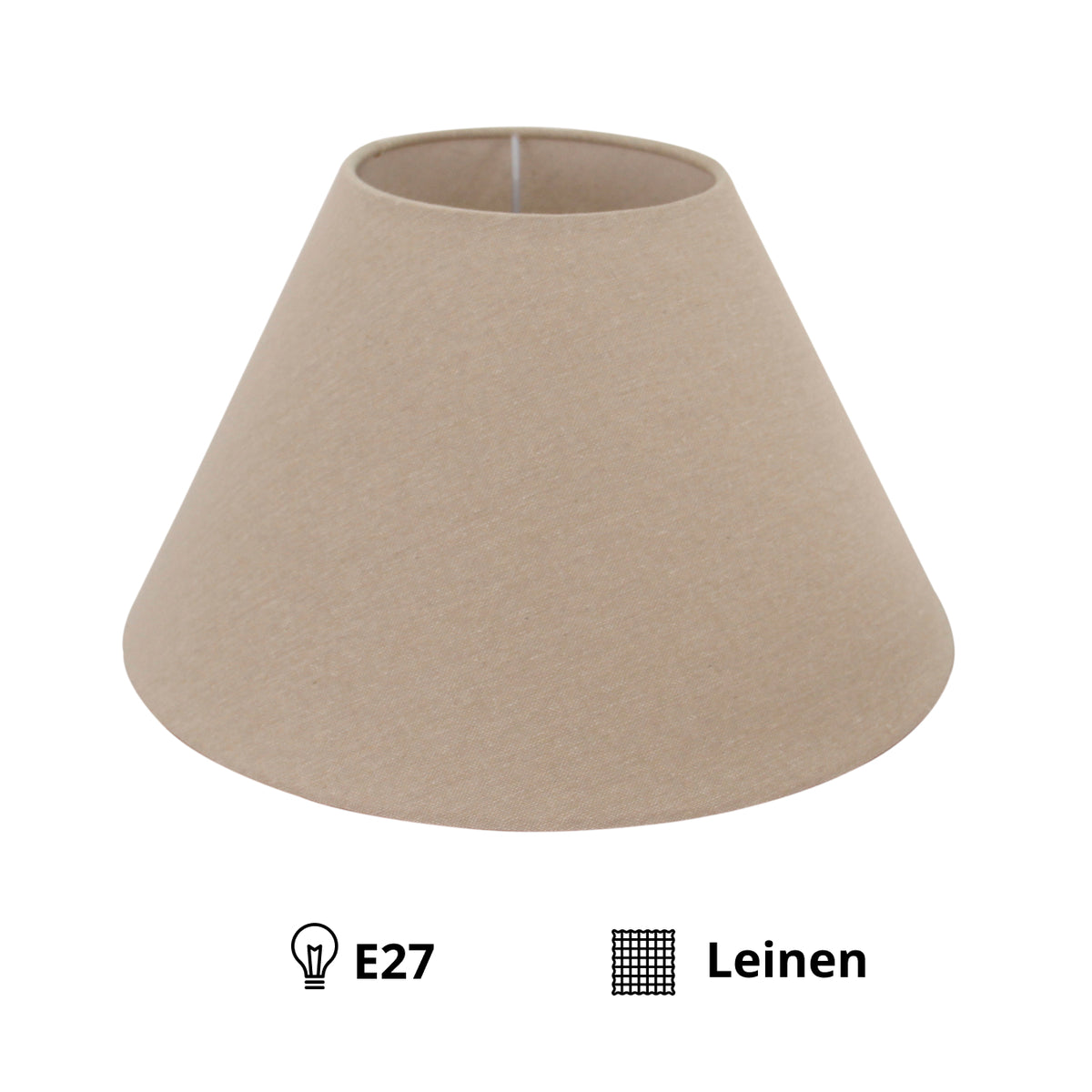 Detail van de grijze lampenkap uit de Lampenschirme serie. Perfect voor een moderne en sfeervolle ambiance in huis.