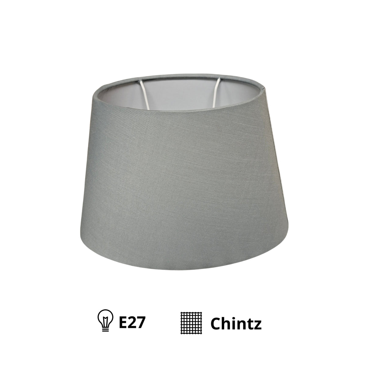 Deze grijze lampenkap van chintz voegt een moderne touch toe aan elke ruimte. Perfect voor sfeervolle verlichting!