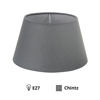 Moderne grijze lampenkap uit de Lampenschirme-serie. Perfect voor een strakke, eigentijdse inrichting in elke kamer.