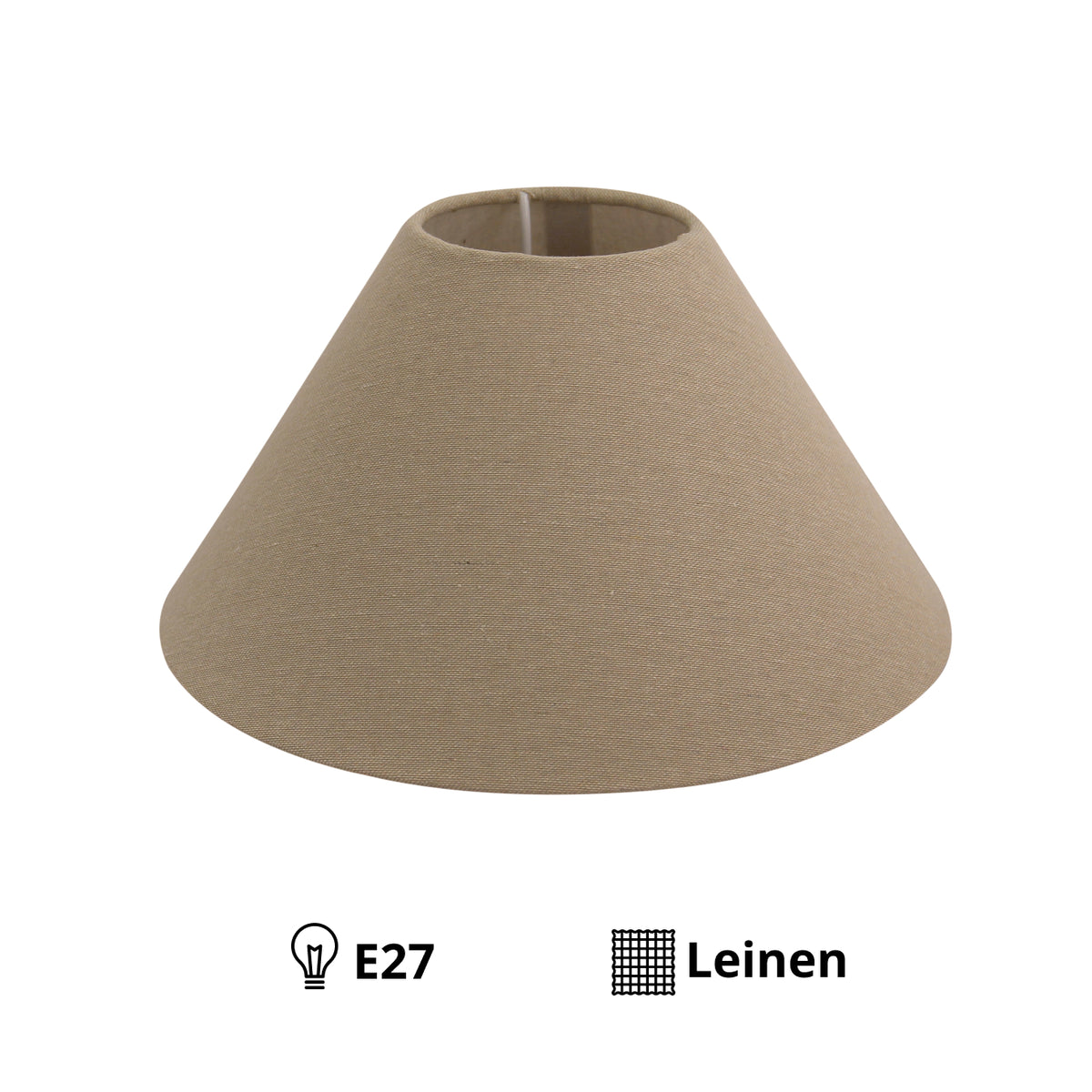 Deze grijze lampenkap van de serie Lampenschirme voegt een moderne touch toe aan je interieur.