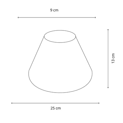 Deze grijze lampenkap voegt een moderne touch toe aan je interieur. Perfect voor sfeervolle verlichting in elke kamer.