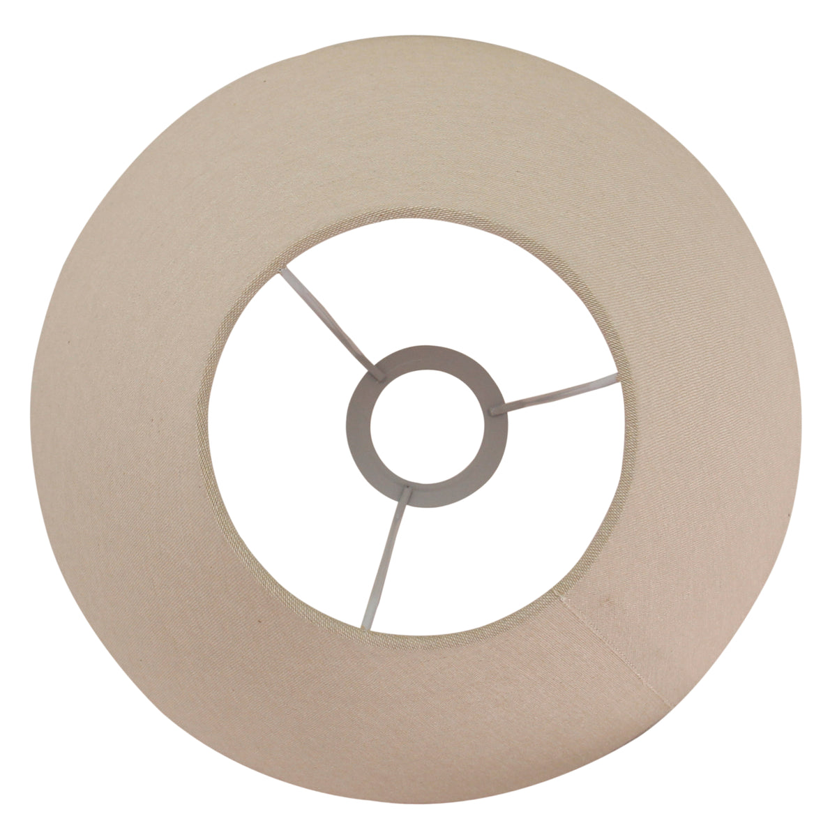 Bovenaanzicht van de grijze lampenkap van Various. Deze kap voegt een moderne touch toe aan uw interieur.