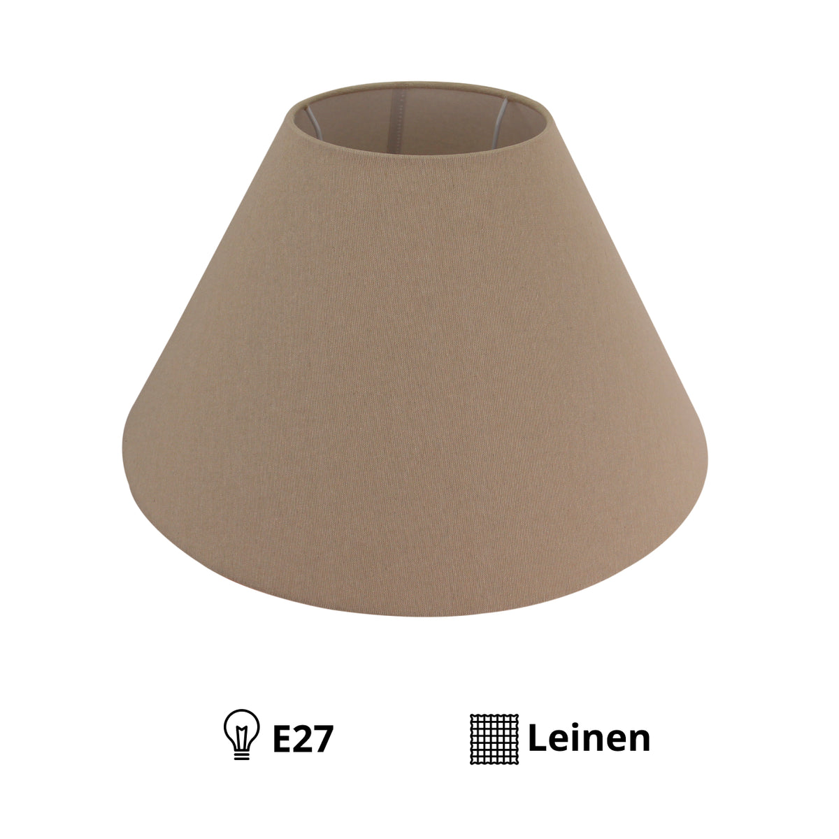 Moderne grijze lampenkap uit de Lampenschirme serie. Voegt een eigentijdse touch toe aan je interieurverlichting.
