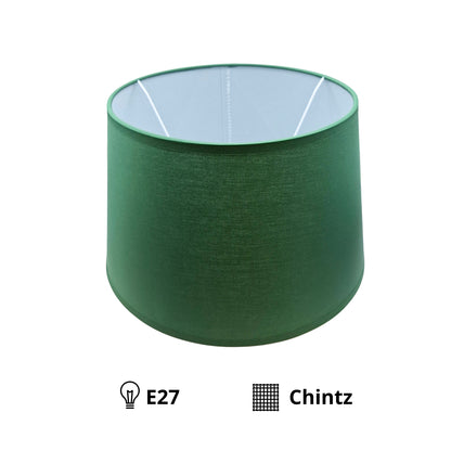 Minimalistische groene lampenkap van chintz voor een frisse uitstraling. Perfect voor een moderne inrichting in elke ruimte.