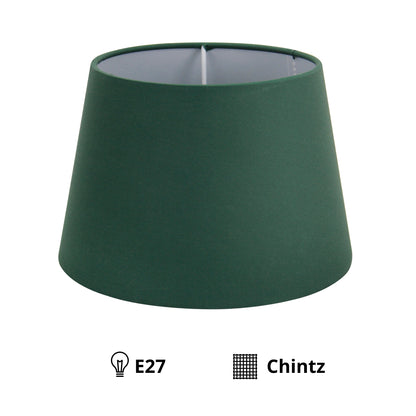 Verfrissende groene lampenkap van chintz voor een moderne uitstraling.