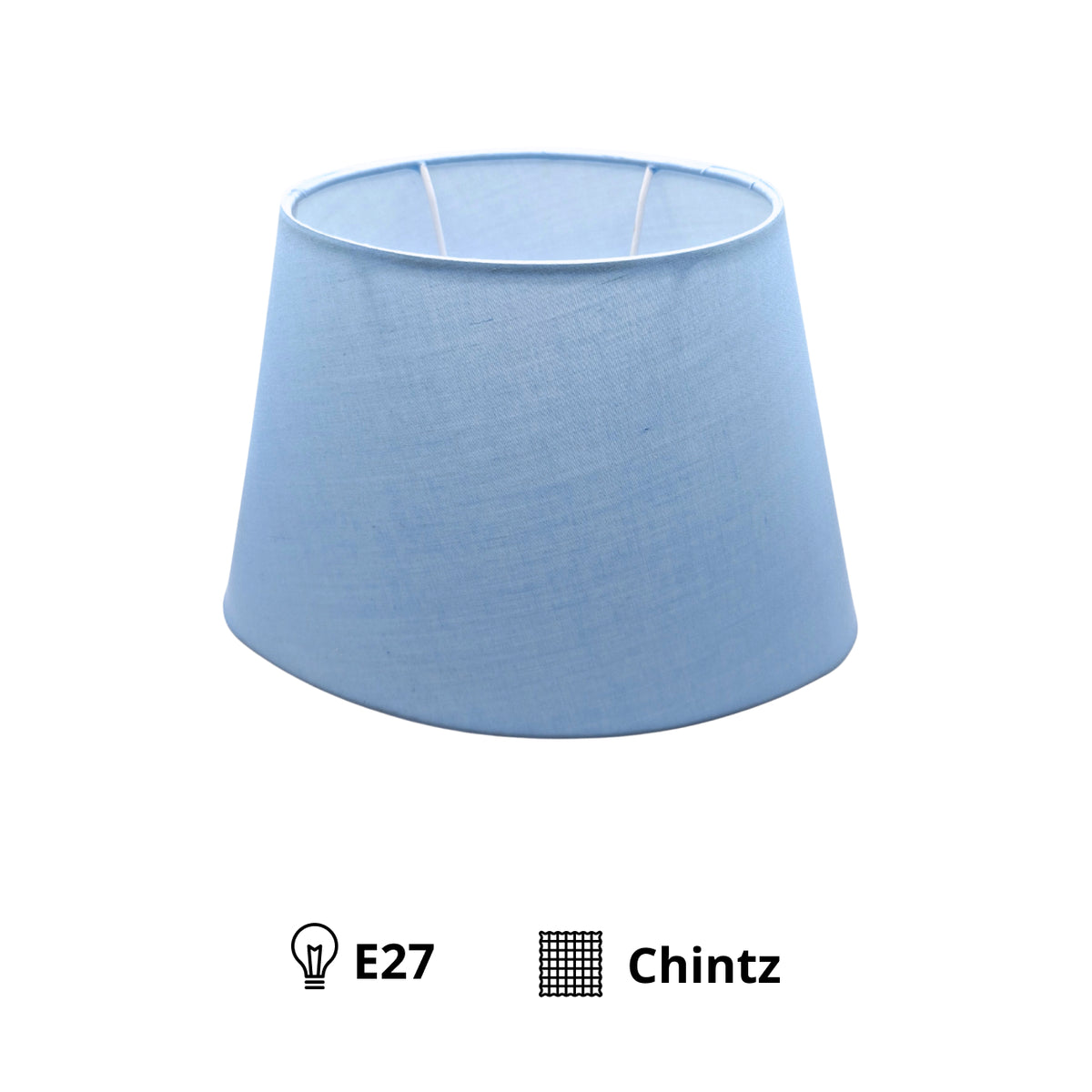 Frisse lichtblauwe lampenkap uit de Lampenschirme serie. Perfect voor een moderne uitstraling in elke kamer.