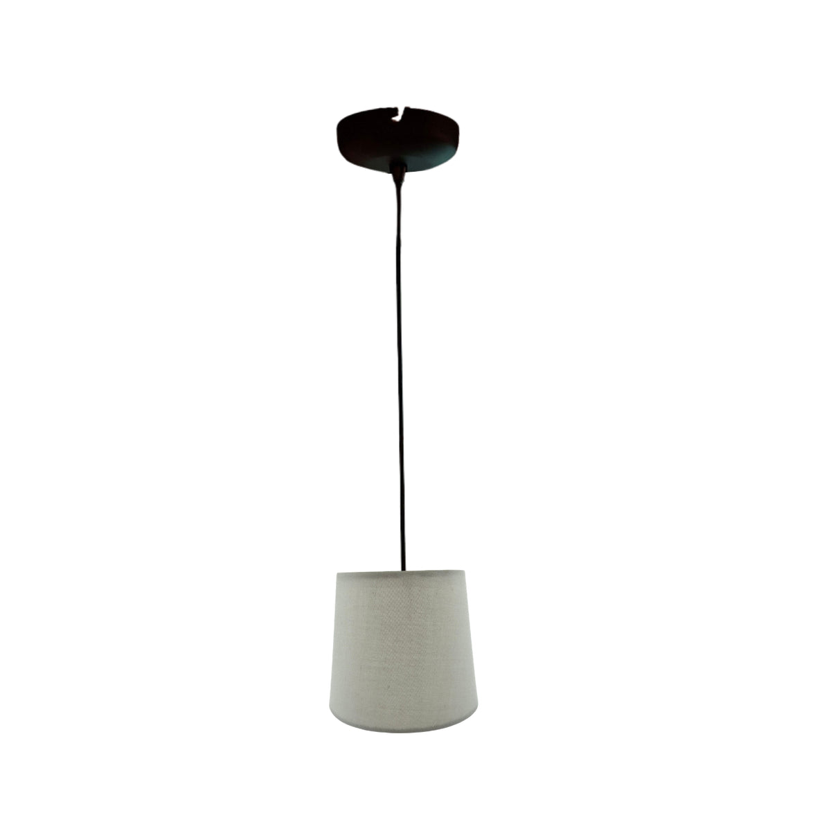 Minimalistische lampenkap in lichtgrijs, perfect voor een moderne uitstraling.