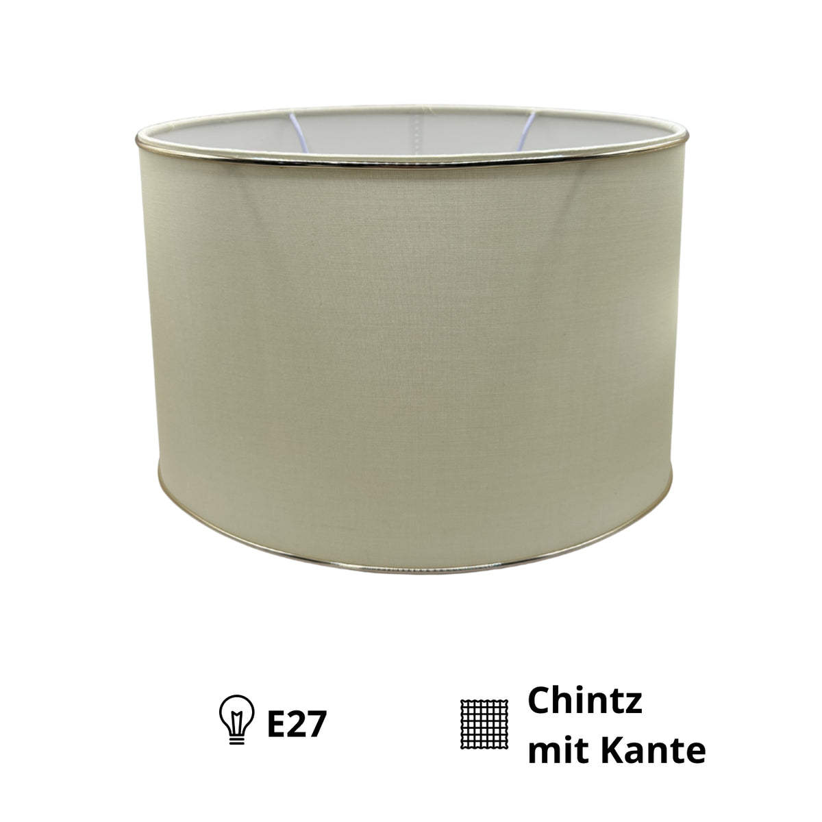 Deze moderne lampenkap in crème en goud voegt een vleugje luxe toe aan je interieur. Perfect voor een sfeervolle verlichting.