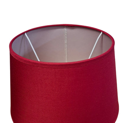 Deze moderne lampenkap in gedurfd rood voegt een vleugje elegantie toe aan elke ruimte. Perfect voor sfeervolle verlichting.