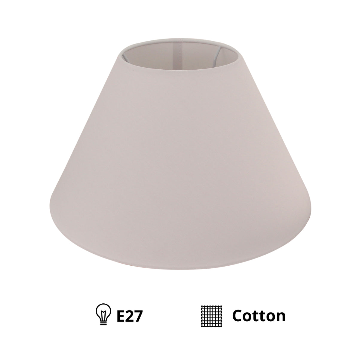 De witte lampenkap uit de Lampenschirme serie straalt eenvoud en elegantie uit. Perfect voor een frisse, moderne uitstraling.