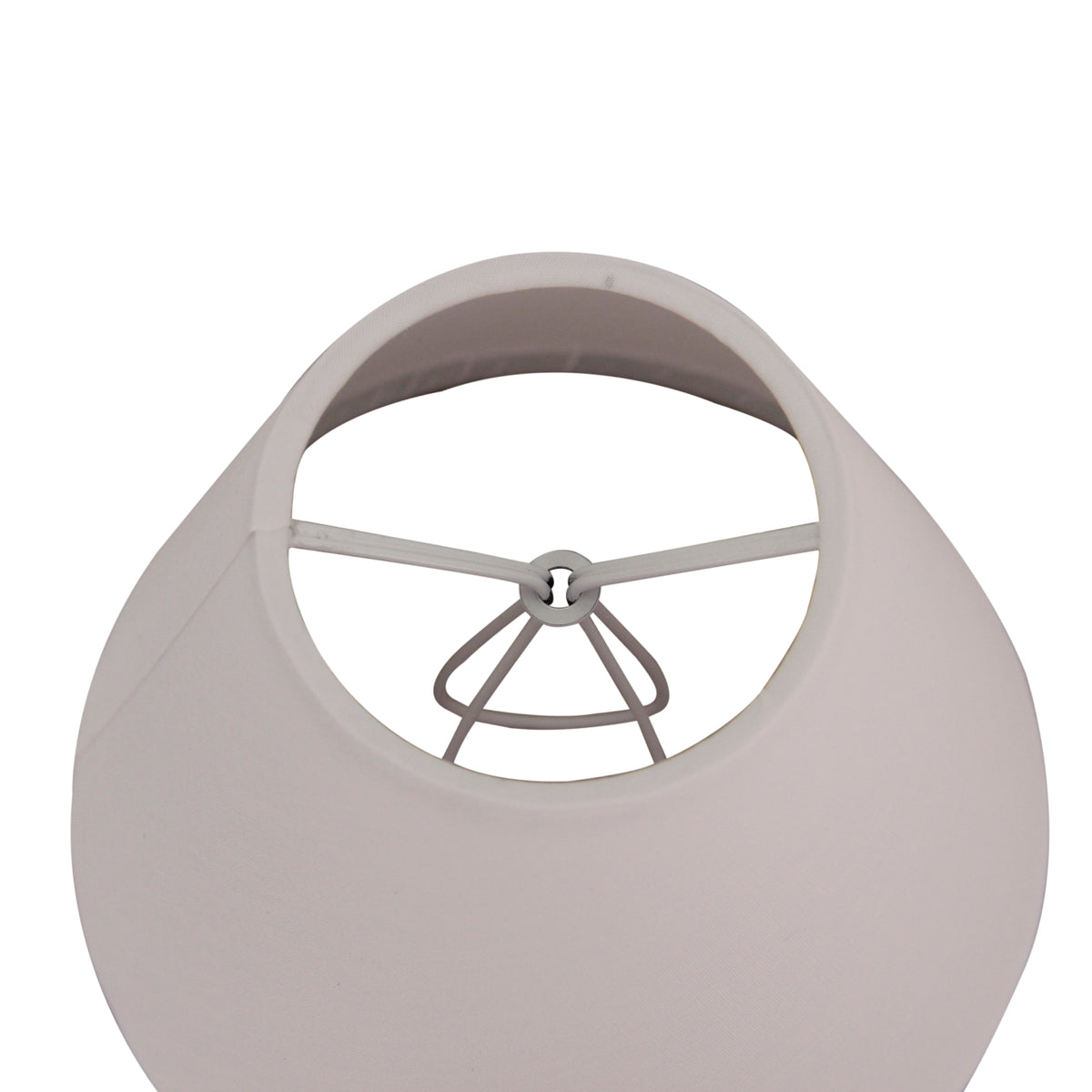 Bovenaanzicht van de witte lampenkap uit de serie Lampenschirme. Deze kap voegt een frisse uitstraling toe aan elke lamp.