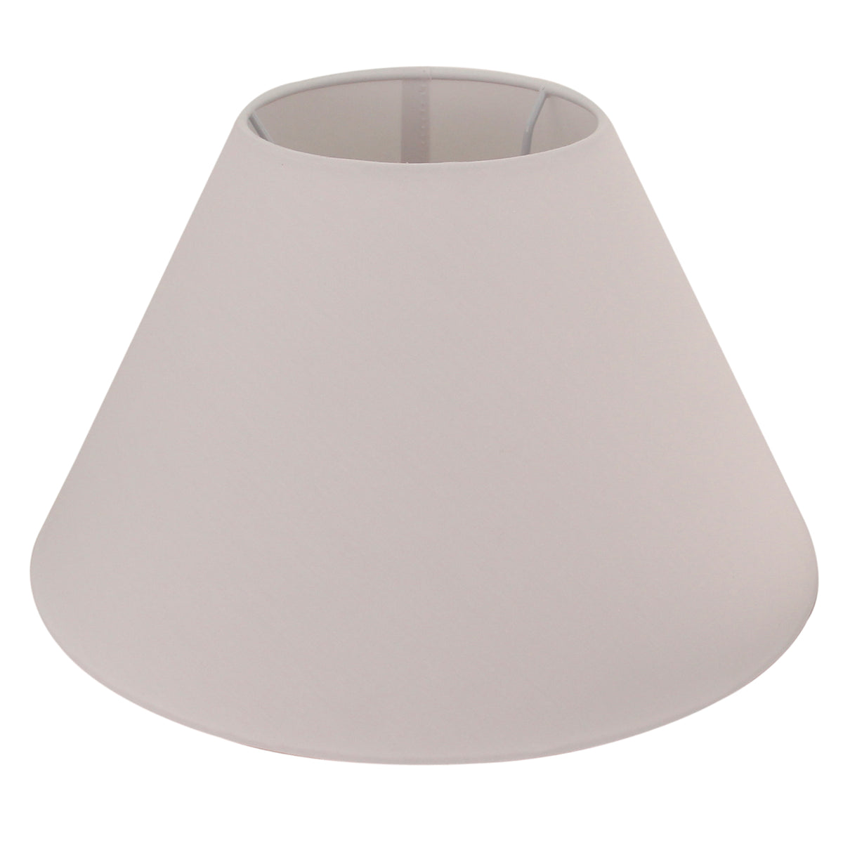 De witte lampenkap uit de Lampenschirme serie heeft een verfijnde uitstraling.