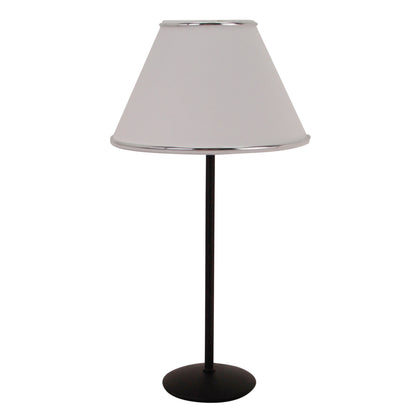 Deze moderne lampenkap in wit en zilver voegt een verfijnde glans toe aan je interieur. Perfect voor elke stijlvolle ruimte.