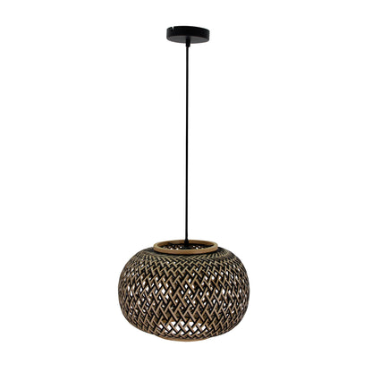 De Weaving hanglamp in bamboe verrijkt je interieur met een natuurlijke uitstraling. Perfect voor een landelijke sfeer.