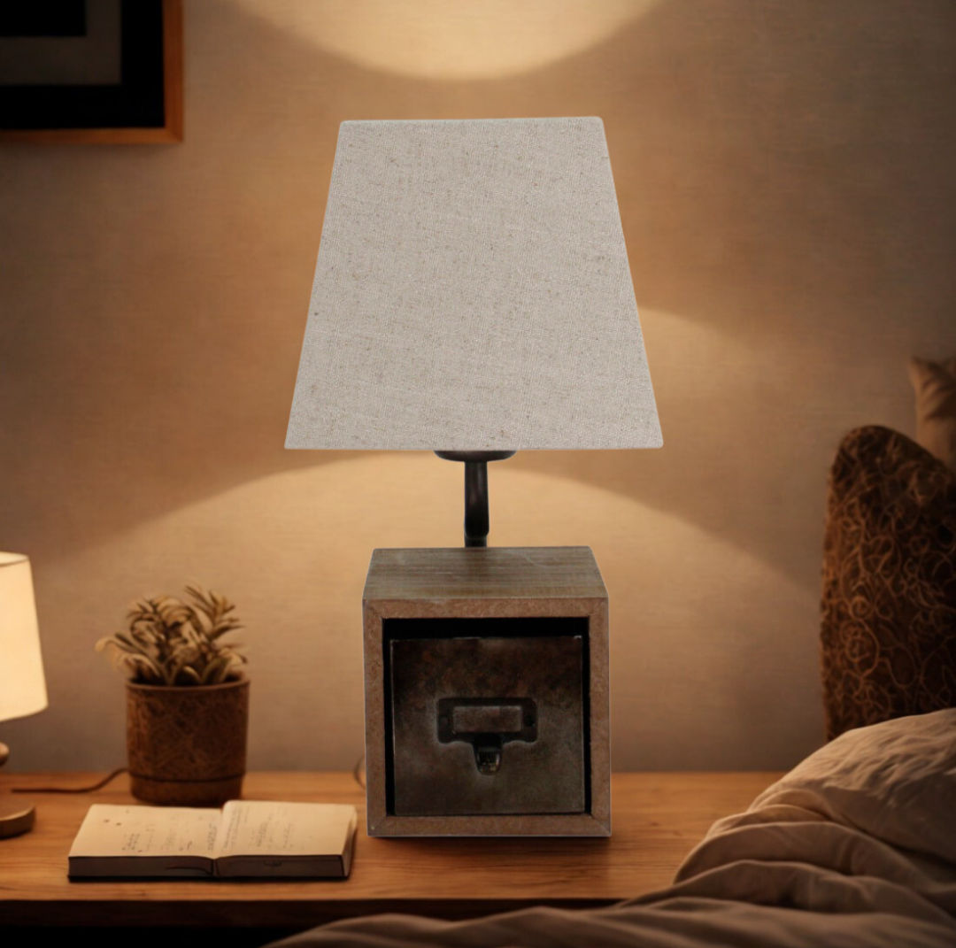Een warme bruin tint geeft deze Vintage tafellamp een gezellige uitstraling. Perfect voor een sfeervol interieur.
