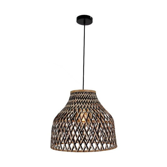 De hanglamp Weaving in natuurlijk tint geeft een warme, landelijke uitstraling. Perfect voor een sfeervolle ambiance.