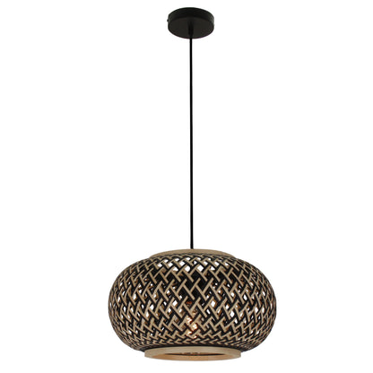 Deze landelijke hanglamp in beige brengt warmte in je interieur. Perfect voor boven de eettafel of in de woonkamer.