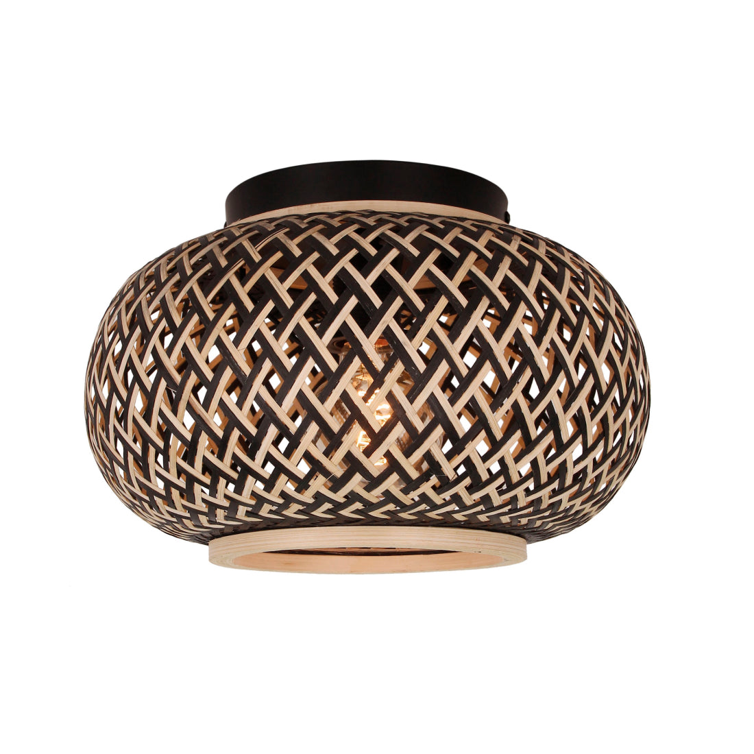 De naturel Weaving plafondlamp geeft een warme uitstraling aan je interieur. Perfect voor een moderne en gezellige sfeer.