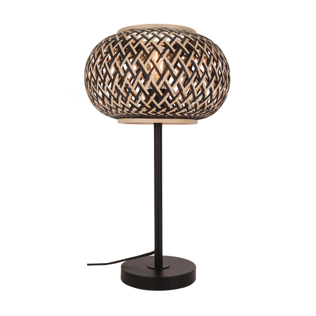 Deze bruine tafellamp uit de Weaving serie voegt warmte en karakter toe aan elke ruimte. Perfect voor sfeervolle avonden.