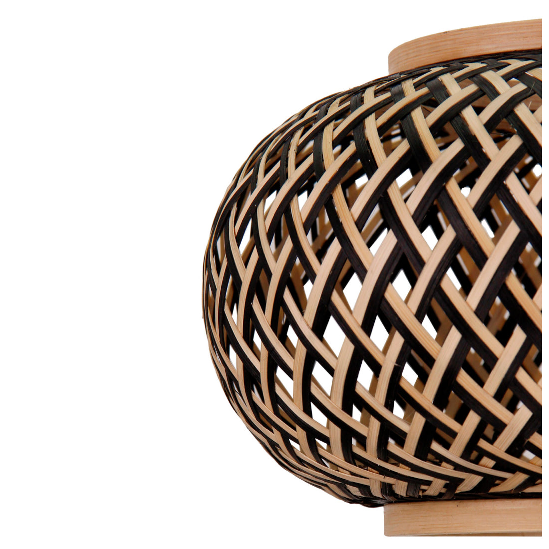 De zwarte Weaving vloerlamp heeft een uniek ontwerp met een speelse uitstraling.