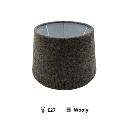 Deze antracieten lampenkap van de Wooly-serie heeft een moderne uitstraling. Perfect voor een sfeervolle verlichting in huis.