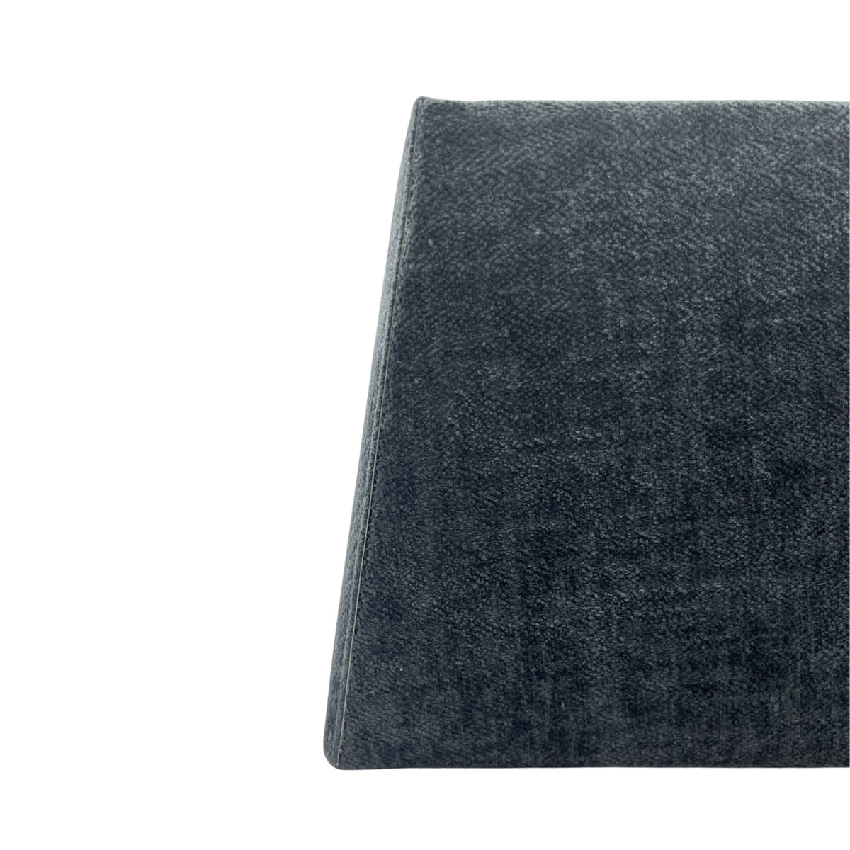 Detail van de donkergrijze lampenkap Conica Rechteck. Deze moderne kap voegt een strakke touch toe aan je interieur.