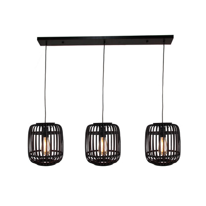 De zwarte Woven hanglamp voegt een moderne touch toe aan je interieur. Perfect voor sfeervolle verlichting boven de eettafel.
